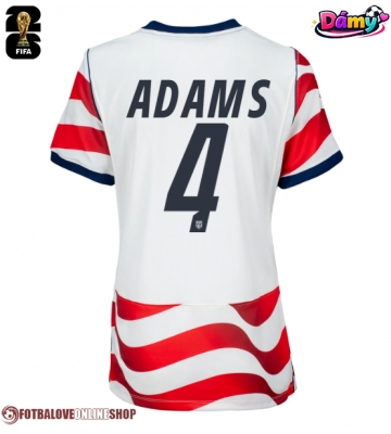Spojené státy Tyler Adams #4 Domácí Dres pro Dámy MS 2026 Krátkým Rukávem